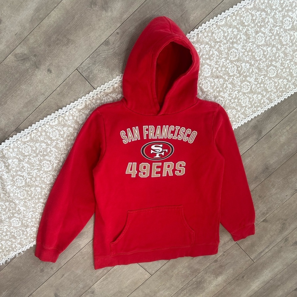 Fanatics San Francisco 49ers Hoodie Sweatshirt Youth Size XL NFL Pullover - Picture 6 of 12